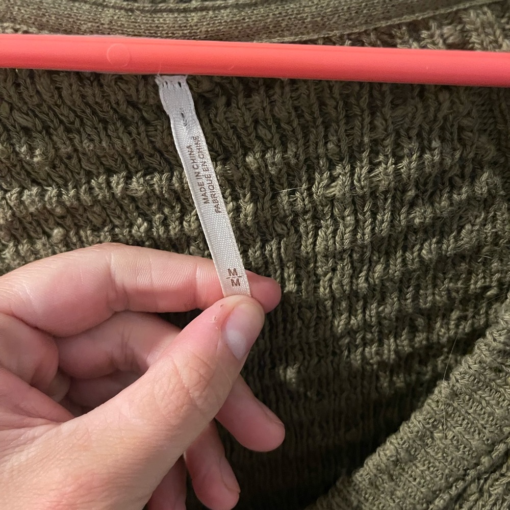 Free People Green Sweater - Picture 2 of 2